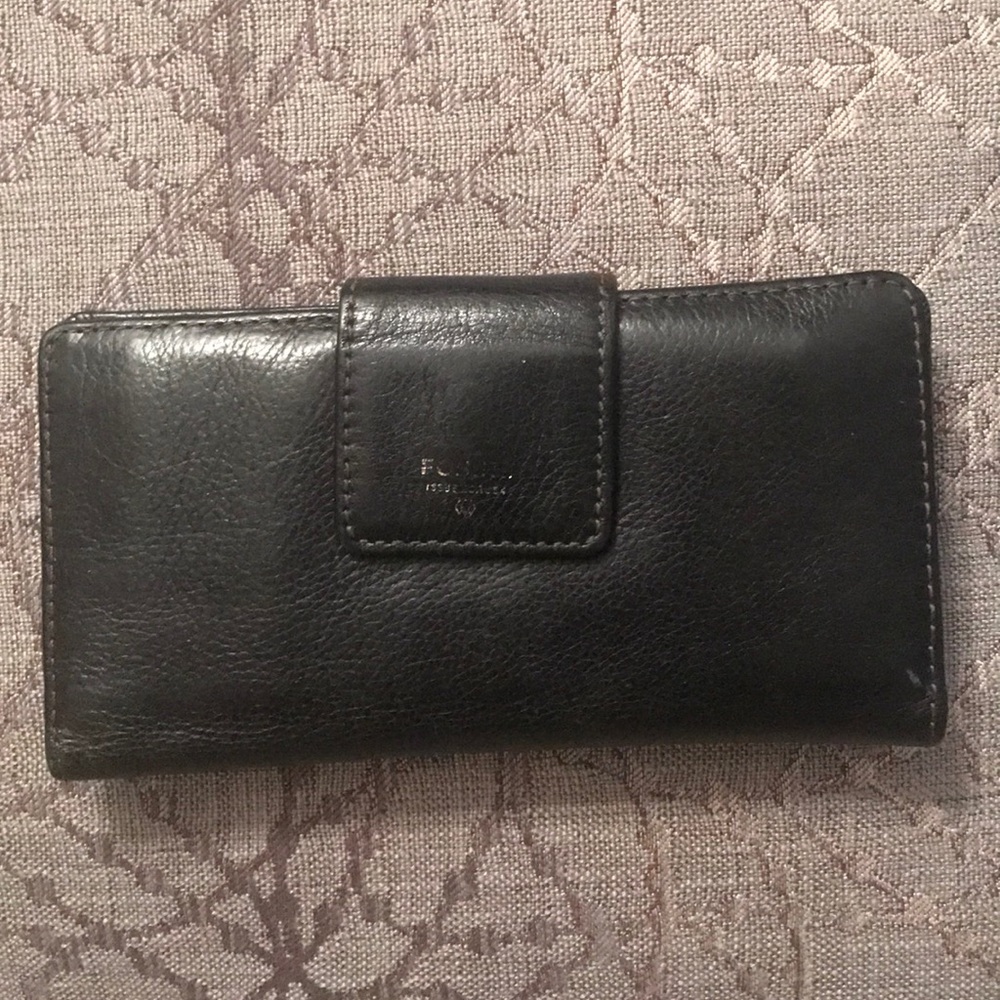 Black Fossil Wallet